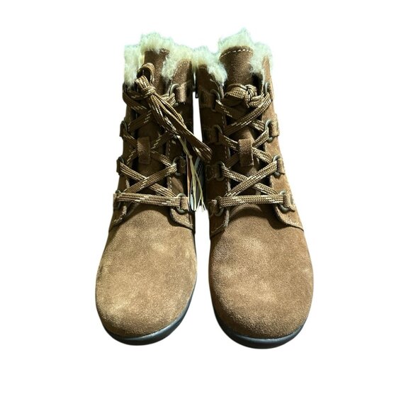 Earth Origins Suede Leather Boots Women Size 10M Crowley Brown - Picture 6 of 8